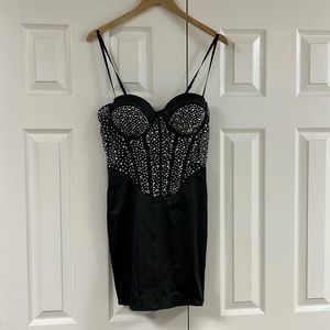 Disco Dancing Bodycon Dress in black. Brand new never worn.
